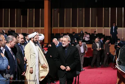 علی لاریجانی رییس مجلس شورای اسلامی در هشتمین همایش غزه نماد مقاومت 