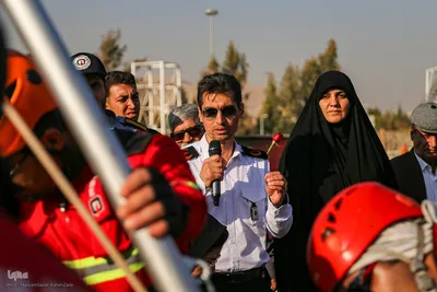 مانور آمادگی و مراسم پاسداشت آتشنشان داوطلب شیراز