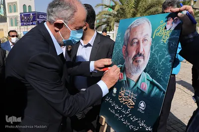 آیین رونمایی از سردیس سرلشکر پاسدار شهید حاج رسول استوار محمودآبادی‎‎