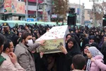 تشییع پیکر مطهر دو شهید گمنام در ملایر