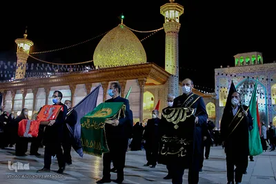 مراسم لاله گردانی شام شهادت حضرت احمد بن موسی الکاظم (ع)