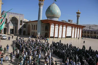مراسم تشییع و وداع با پیکر شهید تازه تفحص شده شهید علیپور در حرم شاهچراغ (ع)‎‎