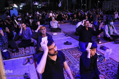 مراسم احیای شب بیست و سوم ماه رمضان در یزد