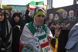 تجمع بزرگ مردم تهران برای اعلام حمایت از اجرای عملیات «وعده صادق ۲»