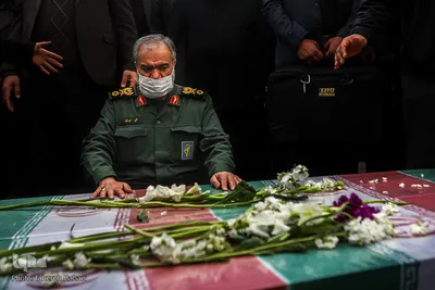 تشییع پیکر شهدای گمنام در دانشگاه آزاد تهران شمال