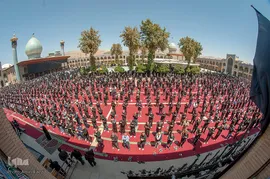 عزاداری ظهر عاشورا در حرم شاهچراغ(ع)