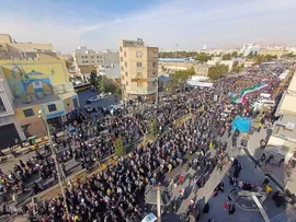 راهپیمایی 22 بهمن در سمنان