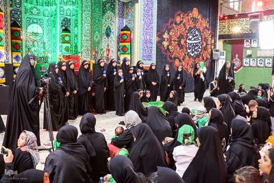مراسم شیرخارگان حسینی در حسینیه اعظم زنجان