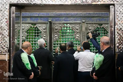 غبارروبی حرم حضرت عبدالعظیم حسنی(ع)
