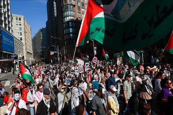 پلیس انگلیس تظاهرکنندگان حامی فلسطین را دستگیر کرد