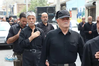 دسته عزاداری روز شهادت امام رضا(ع) در ملایر