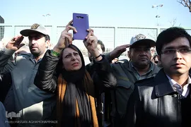 مراسم تشییع ۱۶آتش نشان شهید حادثه  پلاسکو