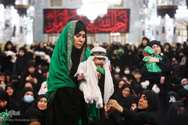 سوگواره شیرخوارگان حسینی در حرم مطهر رضوی