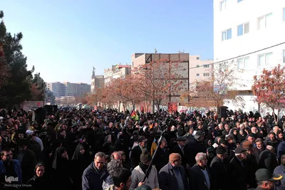 تشییع لاله‌های گمنام دفاع مقدس در تبریز‎