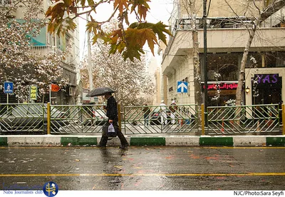 بارش برف پاییزی در تهران