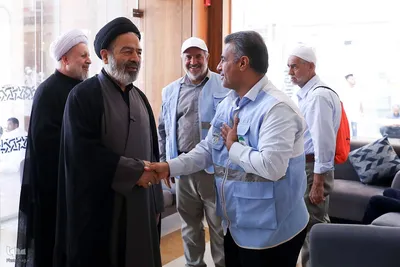 دیدار صمیمی سرپرست حجاج ایرانی با زائران کشورمان