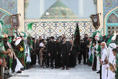 مراسم فدائیان سقا در امامزاده شاه سید علی(ع) قم
