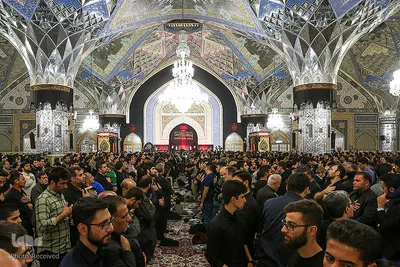 مراسم عزاداری شام اربعین حسینی در حرم مطهر رضوی