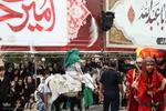 نمایش خیمه سوزان و حرکت نمادین کاروان اسرای کربلا – شهرستان اهر