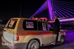 استقبال از پیکر مطهر شهید مدافع حرم در رزمایش اقتدار و امنیت شیراز