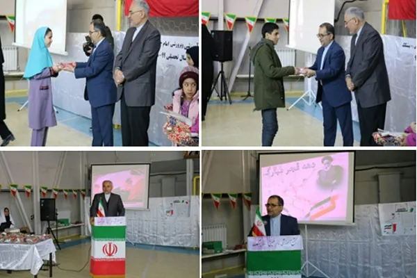 پاسداشت دانش‌آموزان قرآنی در جشن انقلاب بیشکک