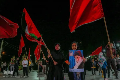 تجمع اعتراض آمیز به جنایات رژیم صهیونیستی امیرحسین عظیمی‎