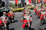 رژه خودرویی نیروهای نظامی و رزمایش مواسات در چهارمحال و بختیاری