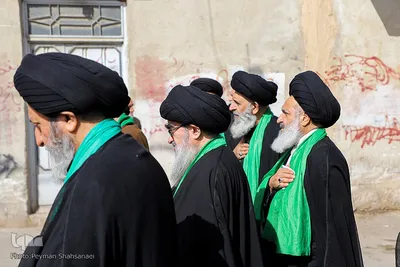 دسته عزاداری سادات و روحانیون شهرستان خمینی شهر