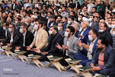 محفل نورانی انس با قرآن کریم با حضور حضرت آیت‌الله العظمی خامنه‌ای، رهبر انقلاب اسلامی