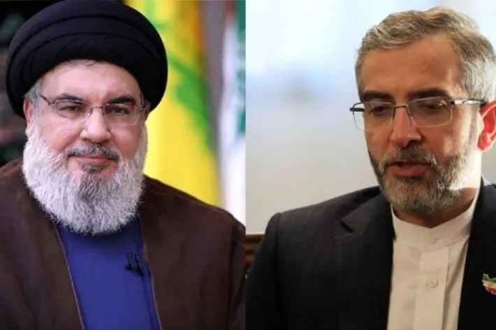 وزير الخارجية الايراني بالوكالة يلتقي امين عام حزب الله