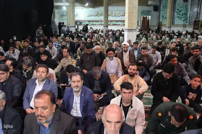 مراسم بزرگداشت دومین سالگرد شهید مدافع امنیت علی نظری در مسجد جامع ملایر