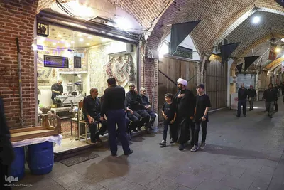 عزاداری اربعین حسینی در بزرگترین بازار مسقف جهان