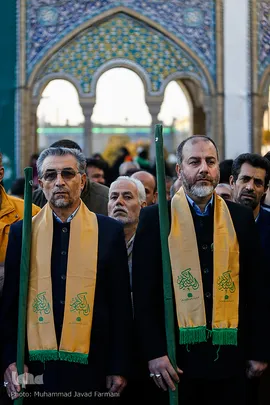 تعویض پرچم حرم حضرت عبدالعظیم(ع)