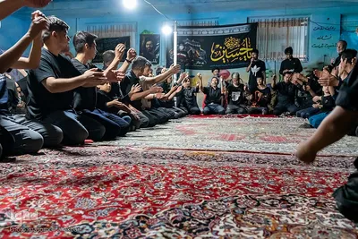حسینیه ایران؛ عزاداری شب هفتم محرم‎‎