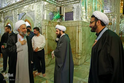 لحظه تحويل سال نو در حرم مطهر حضرت شاهچراغ