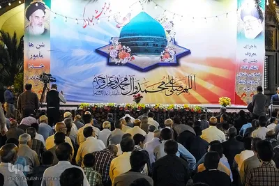 جشن مبعث درحرم امام موسی کاظم برادر امام رضا علیه السلام
