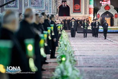 آیین خطبه‌خوانی شب شهادت امام رضا(ع) در حرم مطهر رضوی