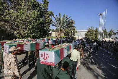 استقبال از 9 شهیدگمنام دوران دفاع مقدس ـ شيراز