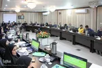 نشست خبری حسینی مدیر بانک قرض الحسنه مهر ایران استان یزد‎‎