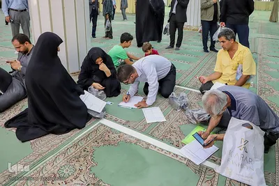 استقرار میز خدمت دستگاه‎های دولتی در مصلی امام خمینی (ره) تبریز‎