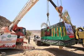 جابه‌جایی مزار شهید جواد رضایی در کازرون