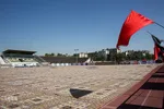 آماده سازی استادیوم تختی مشهد برای برگزاری مراسم دهه اول محرم
