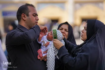 مراسم شیرخوارگان در حرم مطهر شاهچراغ(ع)
