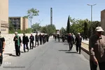 آیین «گل‌مالی» صبح عاشورا در فولادشهر اصفهان