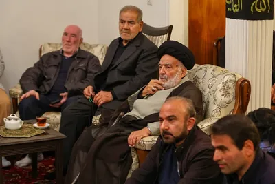 حضور امام جمعه تبریز در روضه خانگی