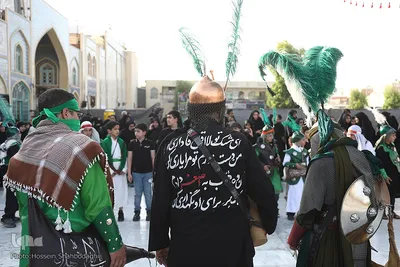 مراسم فدائیان سقا در امامزاده شاه سید علی(ع) قم
