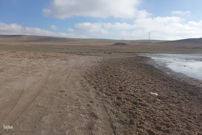 زمستان در زمستان سد خاکی آزادگان اهر