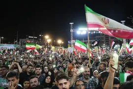 مراسم بدرقه تیم ملی فوتبال ایران در میدان انقلاب