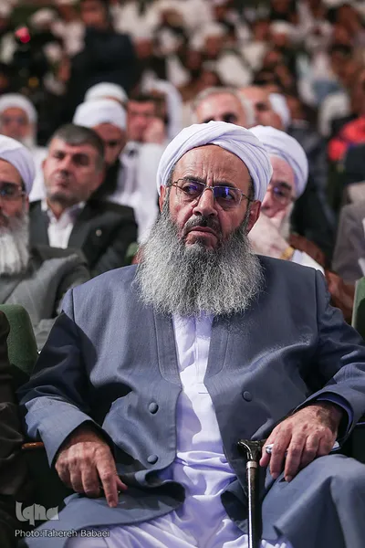 مولوی عبدالحمید اسماعیل زهی، امام جمعه اهل سنت زاهدان در کنفرانس بین‌المللی «ظرفیت‌های راهبردی آموزه‌های اسلام در تحقق همزیستی مسالمت‌آمیز»