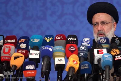 نخستین نشست خبری حجت‌الاسلام والمسلمین سیدابراهیم رئیسی، رئیس‌جمهور منتخب مردم ایران